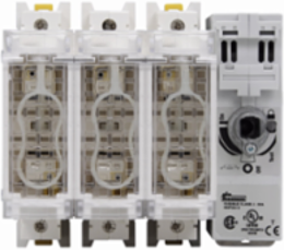 Fused Disconnect Switch, 600 Vac, 250 Vdc, 30A, Front/Side Handle Operation