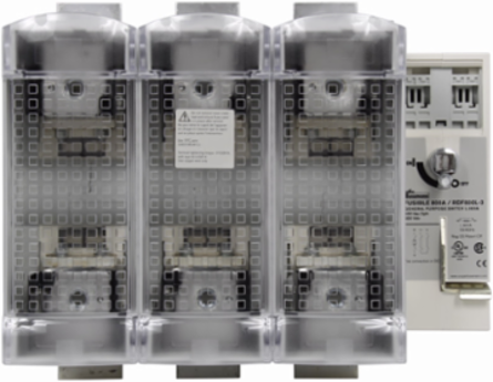 Fused Disconnect Switch 800A 600V AC/DC Front Handle 39.2 LB 12.5 Inch Height
