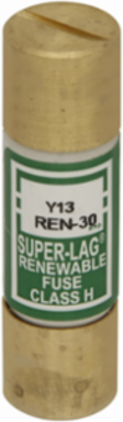 Renewable Fuse 3 A, 250V, 10 kAIC, Class H, Ferrule X Ferrule, 10 Units