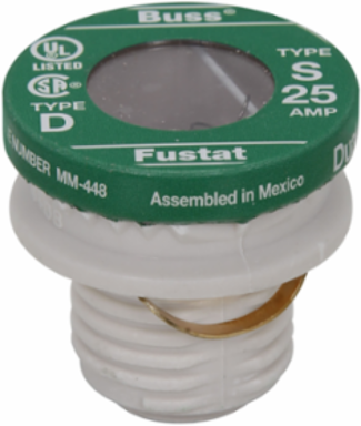 Plug Fuse 25A Time Delay 125V 1.16 Inch x 0.72 Inch x 1.88 Inch