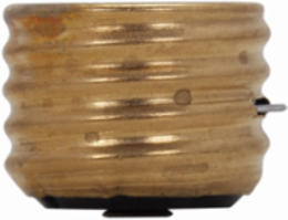 Type S Plug Fuse, 1 Amp, 10 kAIC Interrupt Rating, Dimensions 0.85 x 0.98 x 0.98 Inch