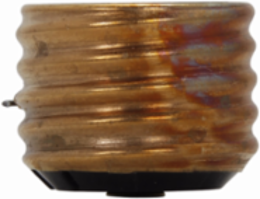 Industrial Grade Plug Fuse Adapter, 15 Amp, Edison Base, 1.1 Inch Width