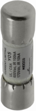 Class G Current-Limiting Time-Delay Fuse, 10 A, 600 Vac, Ferrule End Connection