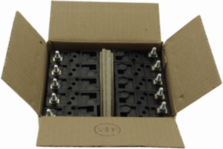 Low Voltage Fuse Holder 20A Single-Pole 59 mm Height 71 mm Width 25 mm Depth