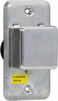 Handy Box Cover Unit 15A 125V 2.14 Inch x 4.2 Inch x 2.4 Inch Receptacle Fuse Holder