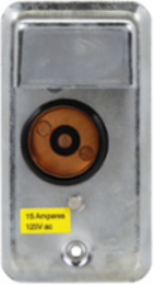 Handy Box Cover Unit 15A 125V 2.14 Inch x 4.2 Inch x 2.4 Inch Receptacle Fuse Holder