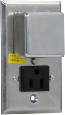 Switch Box Cover Unit 125V 15A Weatherproof 4.49 Inch x 2.4 Inch x 2.74 Inch