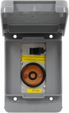 Handy Box Cover Unit 4.75 Inch x 1.76 Inch Weather Proof 125V 15A