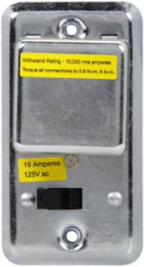 Handy Box Cover Unit 4.44 Inch x 2.78 Inch, 125V, 15A, with Switch Control