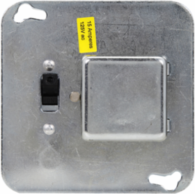 Square Box Cover Unit 15A 125V 2.2 Inch Width 4.11 Inch Height