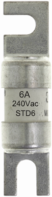 Low Voltage Fuse Link 6 A AC 240 V BS88 12 x 47 mm Class C gL/gG