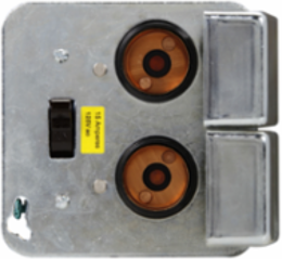 Square Box Cover Unit 125V 15A 2.7 Inch x 4.13 Inch, Receptacle Fuse Holder with Switch Control