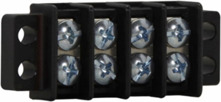 Double Row Terminal Block, 2.16 Inch Length, 30A, 300V, 2-Pole