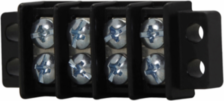 Double Row Terminal Block 300V 30A 6-Pole .75 Inch x 2.75 Inch