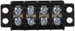 Panel Mount Terminal Block, 9-Pole, 30A, 3600V, 12.5 Inch x 7.7 Inch x 6.5 Inch