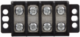Panel Mount Terminal Block Connector, 4 Inch Width, 30A, 300V, Four-pole