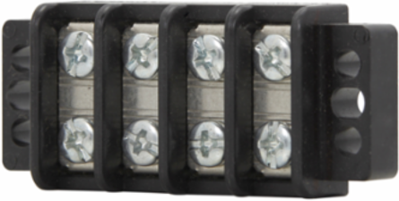 Double Row Terminal Block 8-Pole 300V 9 lb-in Torque Rating 4 Inch Width