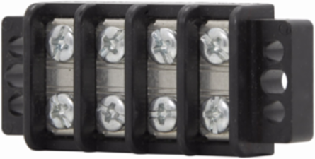 Panel Mount Terminal Block Connector, 22-Pole, 30A, 300V, 4800V Breakdown Voltage, 7 Inch x 4 Inch