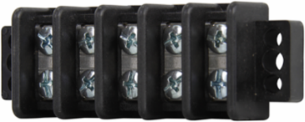 Double Row Terminal Block 5-Pole 600V 30A 1.33 Inch Wide