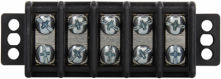 Double Row Terminal Block 5-Pole 600V 30A 1.33 Inch Wide