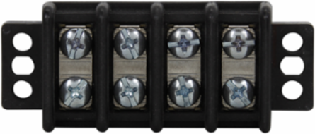 Double Row Terminal Block, 21-Pole, 3.25 Inch Length, 600V, 30A