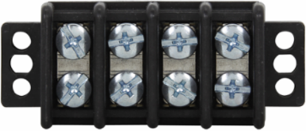 Double Row Terminal Block 600V 45A 1.33 Inch Width 3.25 Inch Length