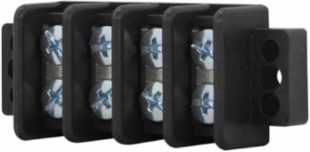 Double Row Terminal Block 600V 45A 1.33 Inch Width 3.25 Inch Length