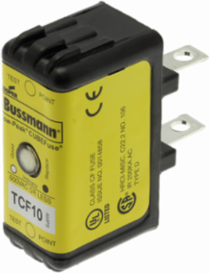 Time-Delay Fuse, 10A, 600 Vac/300 Vdc, 300 kAIC, Finger Safe, Glass Filled PES