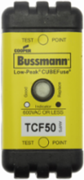 Time-Delay Fuse, 50A, 600 Vac/300 Vdc, 300 kAIC, Finger Safe, CE Marked