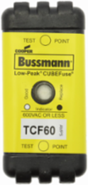 Time-Delay Fuse, 60A, 600 Vac/300 Vdc, Finger Safe, Glass Filled PES