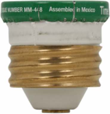 25A Time Delay Plug Fuse, 125V, 2.4 Inch Length, 1.3 Inch Height