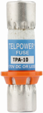 Telecommunication Fuse 170 Vdc, 10A, 100 kAIC, Non-Indicating, Ferrule End
