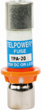 Telecom Fuse 20A 170Vdc Non-Indicating Ferrule End, 100 kAIC