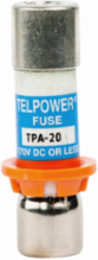 Telecom Fuse 20A 170Vdc Non-Indicating Ferrule End, 100 kAIC
