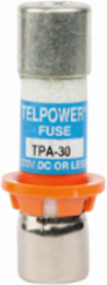 Telecommunications Fuse, 30A, 170 Vdc, 100 kAIC, Current-limiting, Ferrule End
