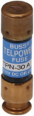 Telecommunication Fuse 170 Vdc 5A 100 kAIC Non-Indicating 2 Inch Height
