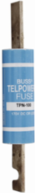 Telecommunication Fuse, 170 Vdc, 70A, 100 kAIC, Non-Indicating, Silver-Plated Terminal