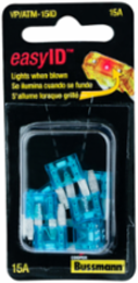 Fast Acting Fuse Holder 15A 32Vdc Compact 0.15 Inch Width Value Pack 10