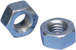 Hex Nut, Steel, EG, 3/8" Rod