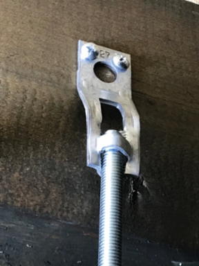 38 Offset Steel Eye Socket Rod Hanger, 3/8" Rod