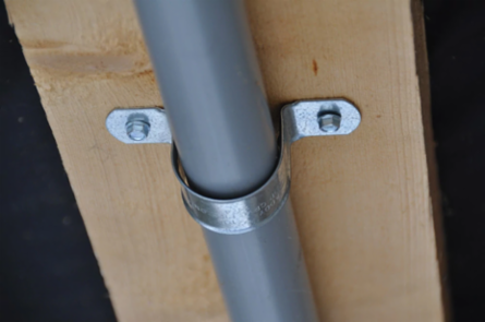 108 Two Hole Strap for CPVC Pipe, 1 1/4" Pipe, 1.66" OD