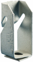123 Series Z Purlin Clip, 1/4" Hole, 0.06"–0.1" Flange