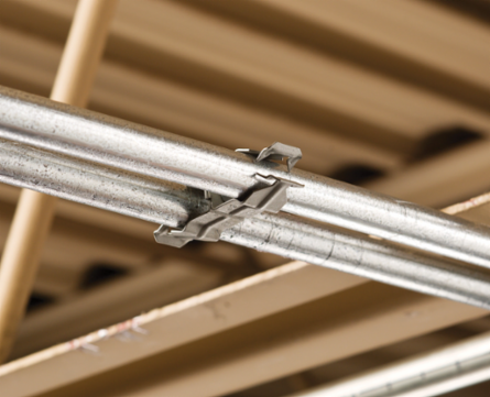 Push In Conduit to Conduit Clamp, 3/4" EMT1, 3/4" EMT2, 1/2" Rigid1, 1/2" Rigid2, 0.866"–1.18" OD1, 0.866"–1.18" OD2