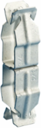 Push In Conduit to Conduit Clamp, 3/4" EMT1, 1" EMT2, 1/2" Rigid1, 3/4" Rigid2, 0.866"–1.18" OD1, 1.18"–1.378" OD2
