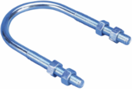 150M Standard U-Bolt, Steel, EG, 4" Pipe, 4.5" OD, 1/2" Rod