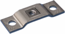 365 Steel Wall or Ceiling Plate, Plain, 3/8" Rod
