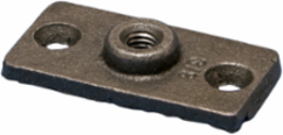 365M Malleable Iron Wall or Ceiling Plate, Plain, 3/8" Rod