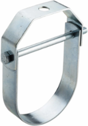 Clevis Hanger, Electrogalvanized, 4" Pipe, 4.5" OD, 5/8" Rod