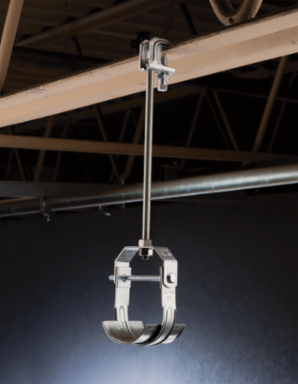 Clevis Hanger, Electrogalvanized, 6" Pipe, 6.625" OD, 3/4" Rod