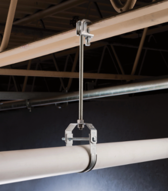 Clevis Hanger, Electrogalvanized, 6" Pipe, 6.625" OD, 3/4" Rod